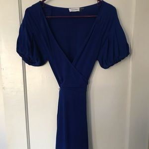 Calvin Klein Blue Tie Dress